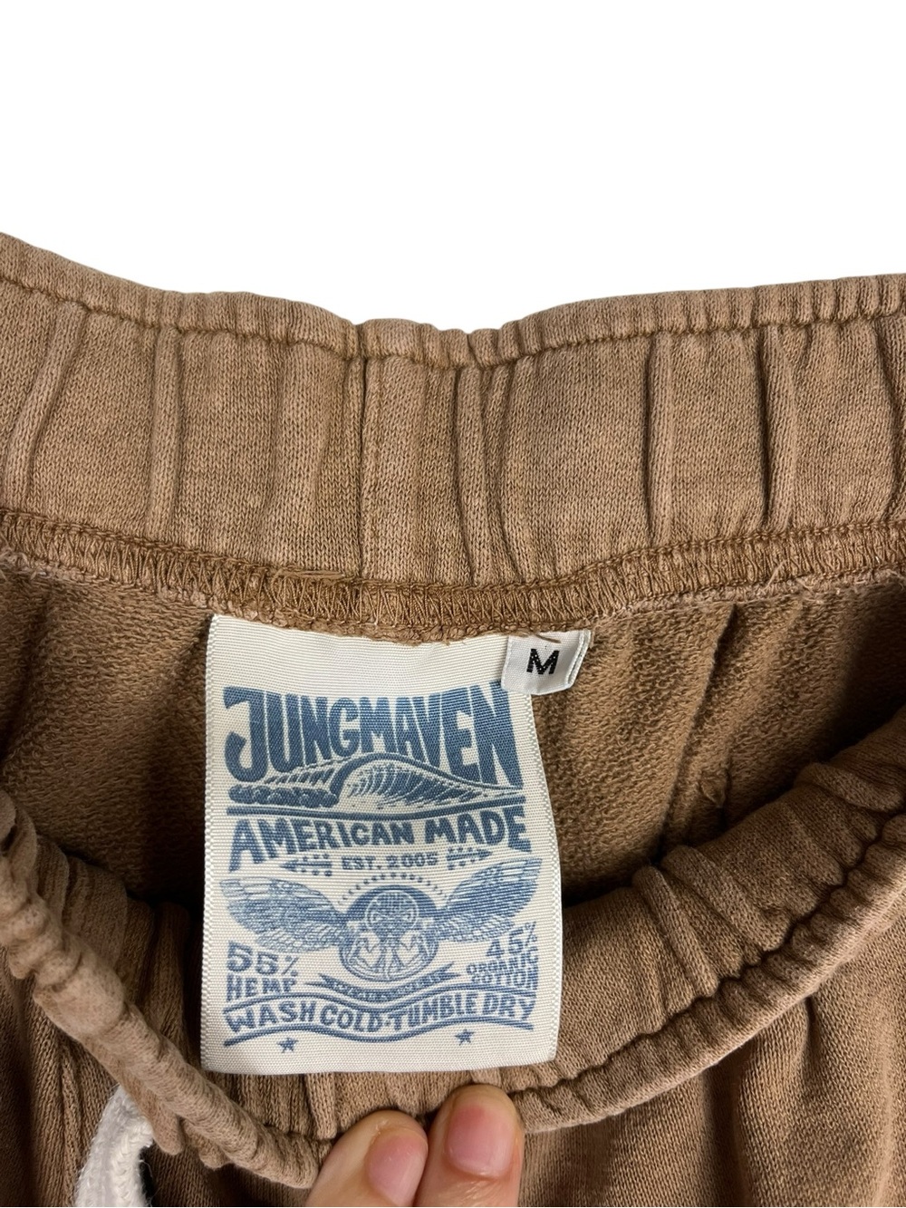 Jungmaven French Terry Sport Short Coyote Tan Medium Hemp Organic Cotton Unisex - Picture 8 of 13
